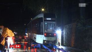 Neues Tram-Fahrzeug in Frankfurt Oder. (Quelle: rbb)
